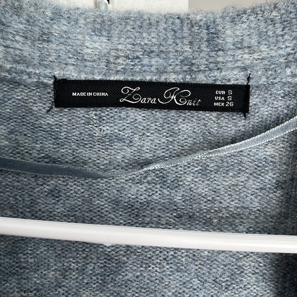 Zara Blue Long Cardi, worn once - Picture 4 of 7